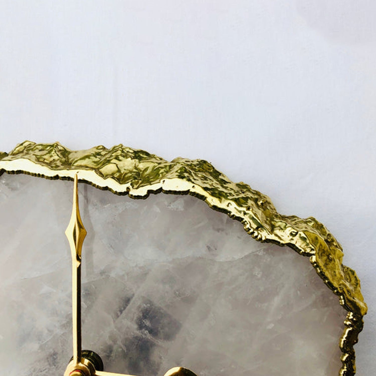 Rose Quartz Large Wall/Desk Clock/Personalised Momento-1