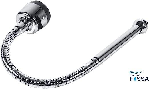 FOSSA 360 Degree Swivel Spout, 304 Stainless Steel Kitchen Sink Faucet Pipe Fittings Adjustable Temperature Single Handle Connection-3
