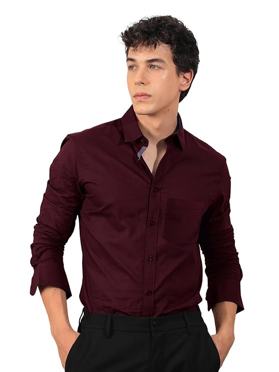 Pinkmint Men's Regular Fit Soft Cotton Blend Casual Combo Shirt with Pocket Design & Spread Collar Full Sleeves Formal Shirt