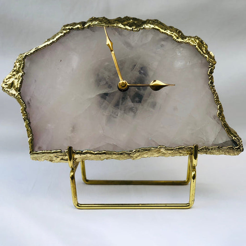 Rose Quartz Large Wall/Desk Clock/Personalised Momento-3