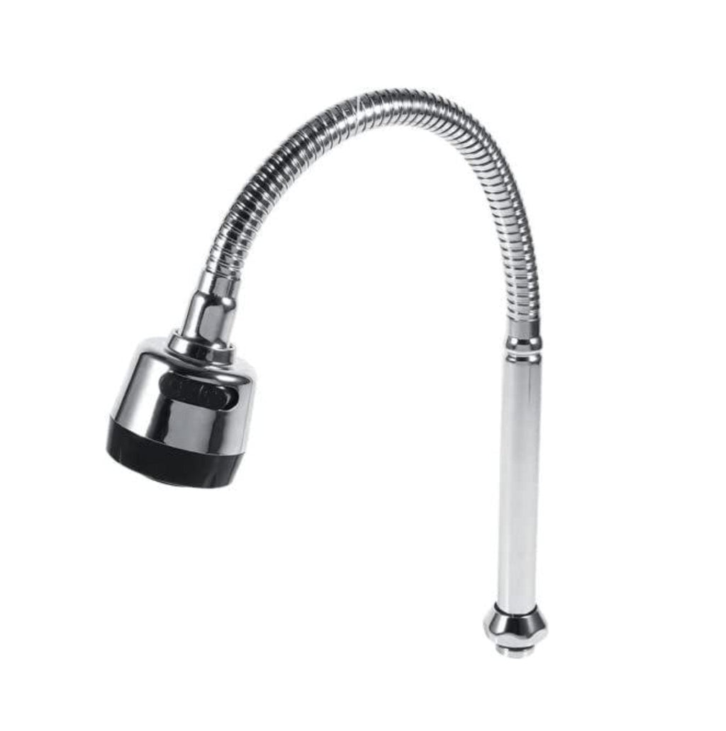 FOSSA 360 Degree Swivel Spout, 304 Stainless Steel Kitchen Sink Faucet Pipe Fittings Adjustable Temperature Single Handle Connection-0