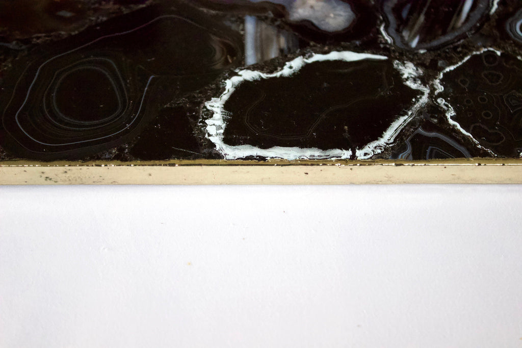 Black Agate Wall Clock | Square-2